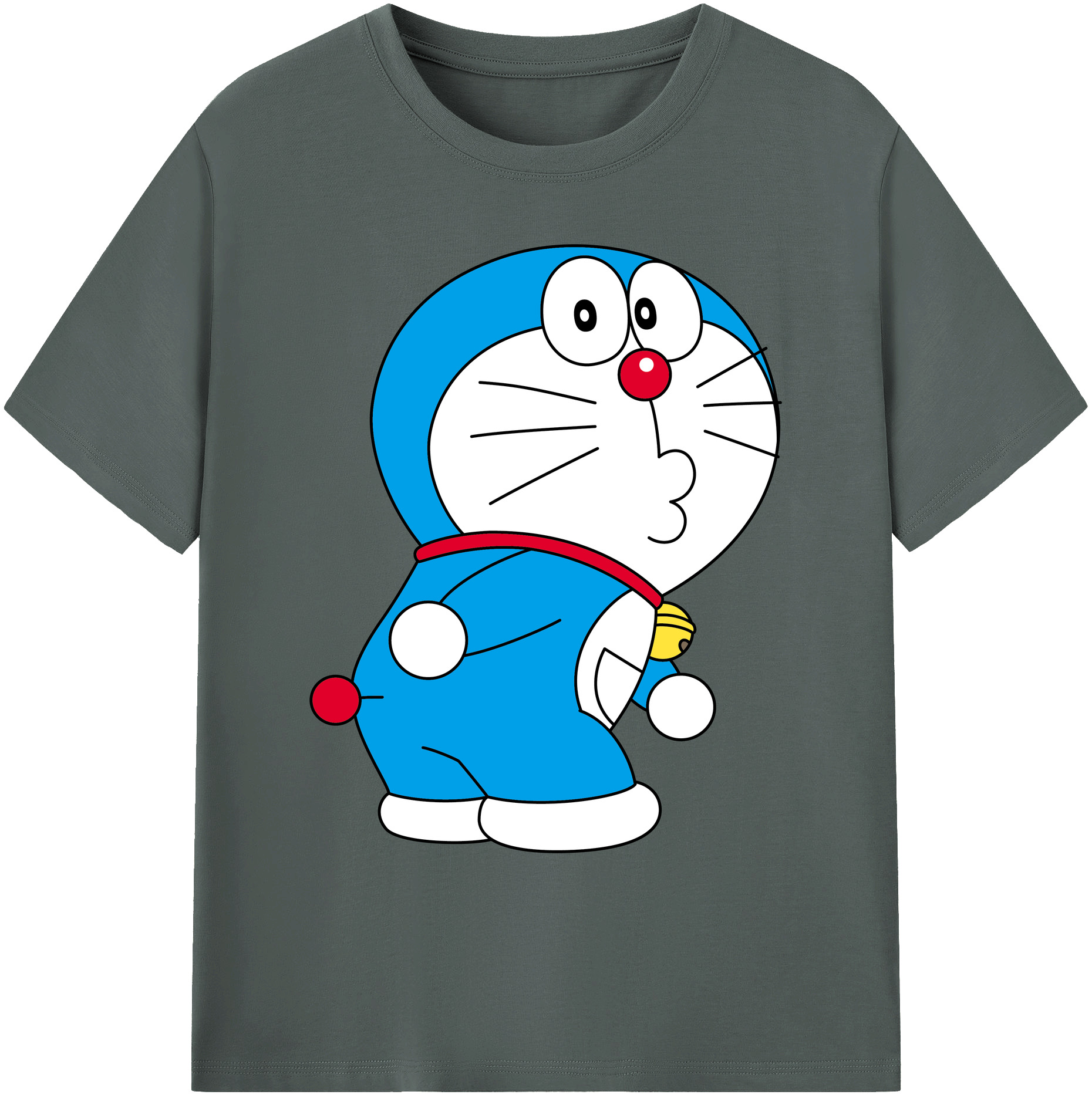 （画像用） ドラえもん Doraemon 綿100％ メンズ半袖Tシャツ｜肌触りやわらか＆通気性